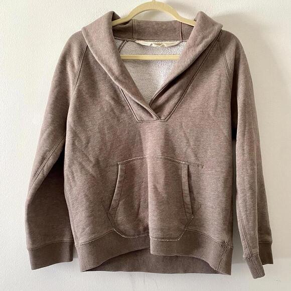 J CREW beige tan cotton pullover sweatshirt - Picture 1 of 6